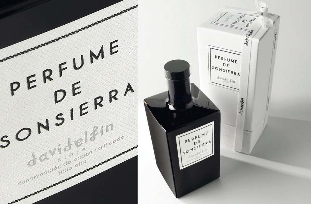 Vino tinto 'Perfume de Sonsierra' diseñado por David Delfín.