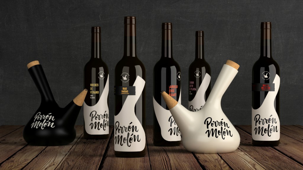'Porrón Molón' y sus cinco referencias de vinos.