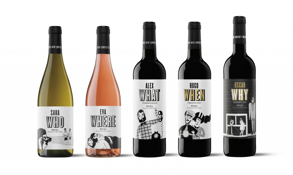 Las cinco referencias de vino de VINTO.
