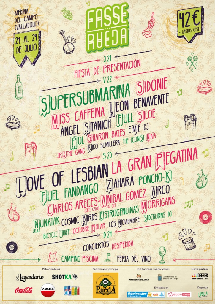 Cartel de ls Festival FASSE-RUEDA 2016.